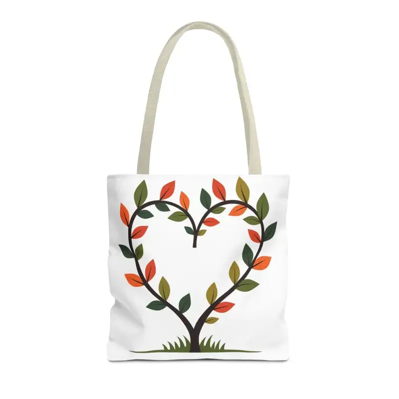 Heart Leaf Aop Tote Bag for Chic Everyday Style
