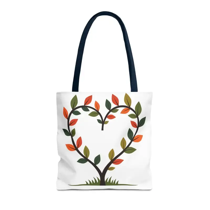 Heart Leaf Aop Tote Bag for Chic Everyday Style