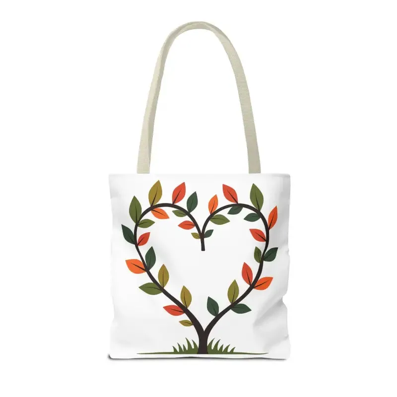 Heart Leaf Aop Tote Bag for Chic Everyday Style