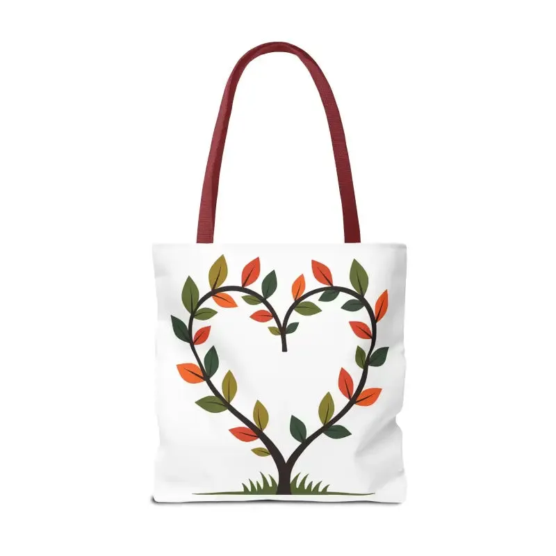 Heart Leaf Aop Tote Bag for Chic Everyday Style