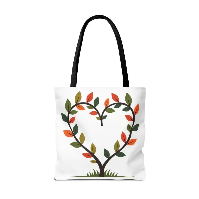 Heart Leaf Aop Tote Bag for Chic Everyday Style