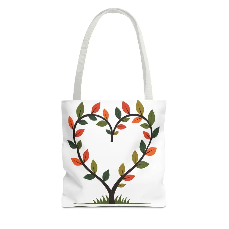 Heart Leaf Aop Tote Bag for Chic Everyday Style