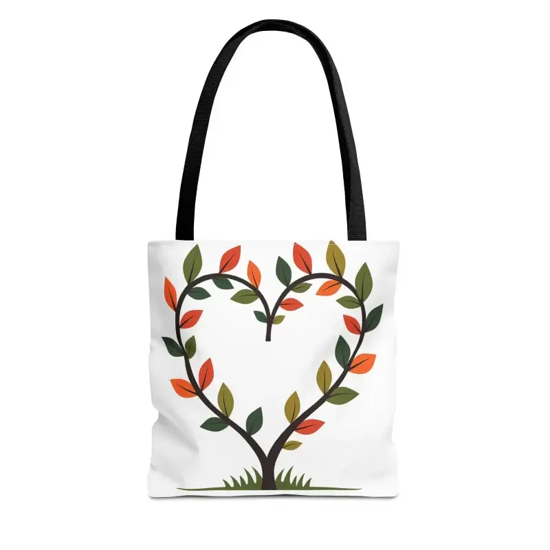 Heart Leaf Aop Tote Bag for Chic Everyday Style