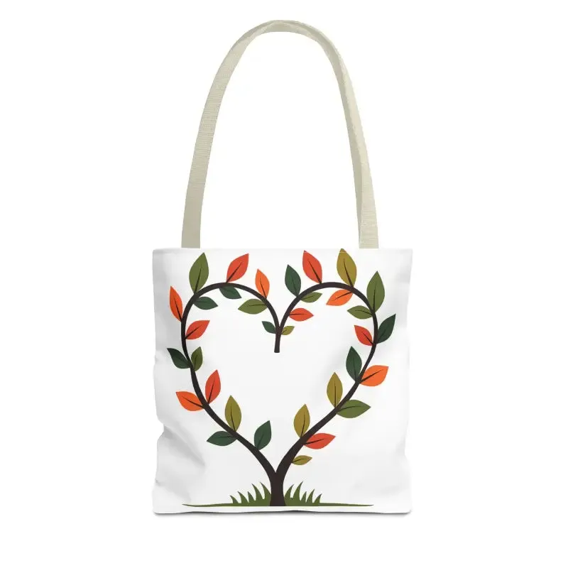 Heart Leaf Aop Tote Bag for Chic Everyday Style