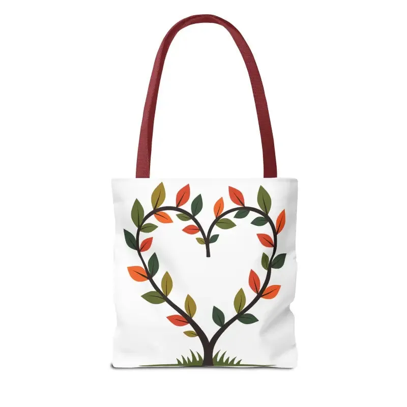 Heart Leaf Aop Tote Bag for Chic Everyday Style