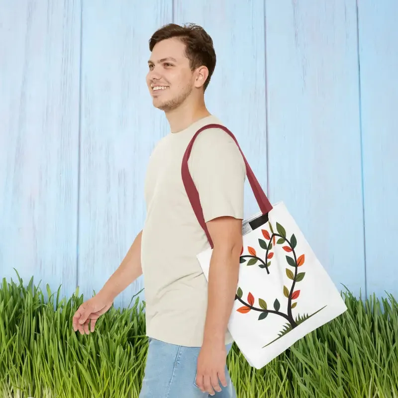 Heart Leaf Aop Tote Bag for Chic Everyday Style