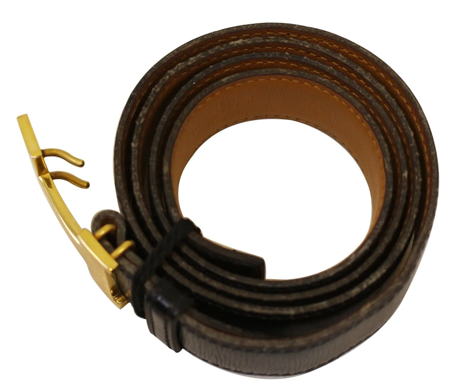 Hermes Constance H Belt Black Vintage Size 35