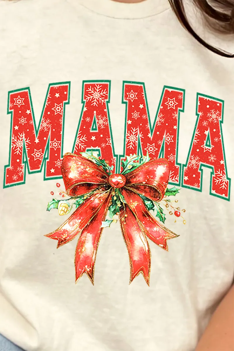 Holly Jolly Mama Short Sleeve Relaxed Fit T-Shirt