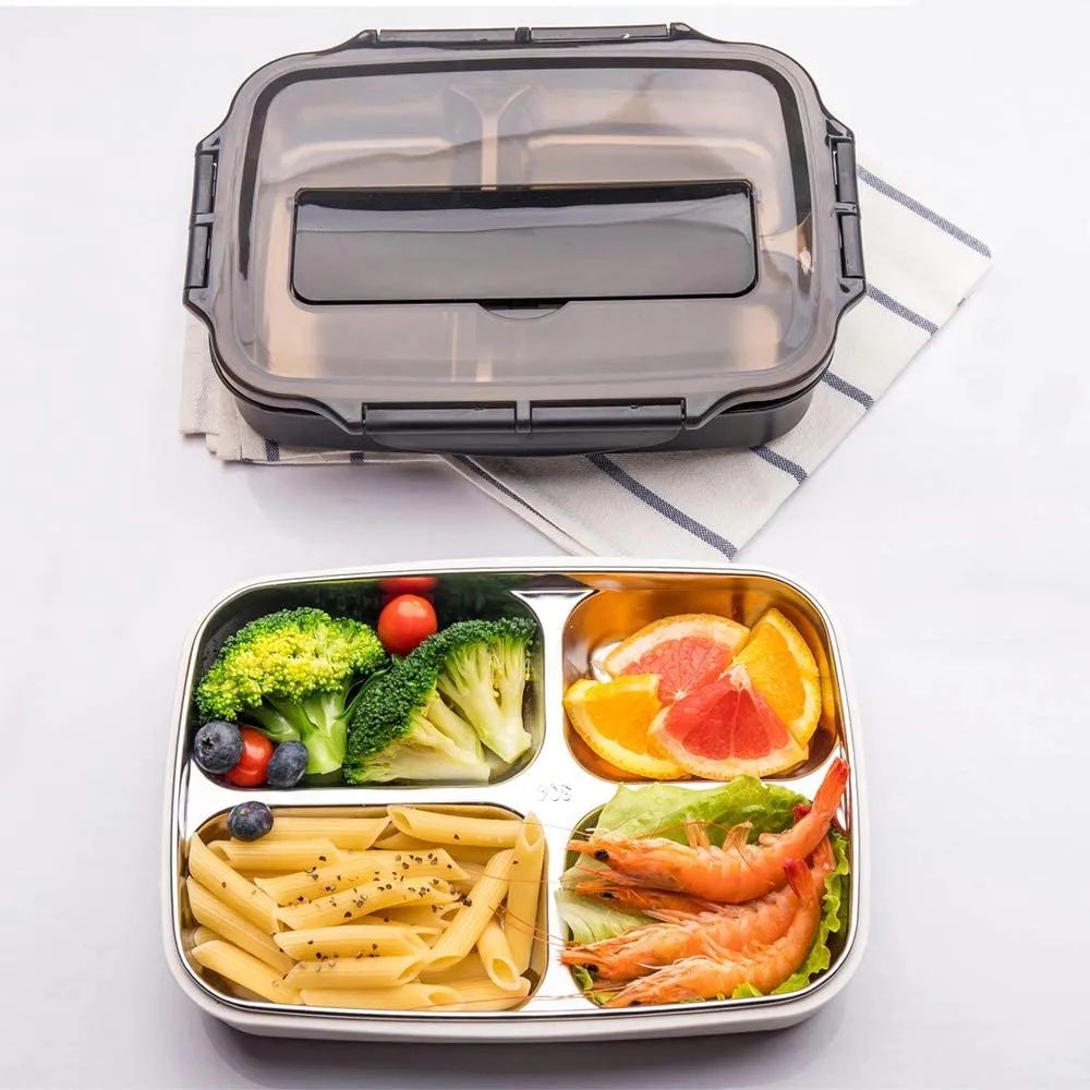 Homlly Compartment Stainless Steel Thermal Bento Lunch Box