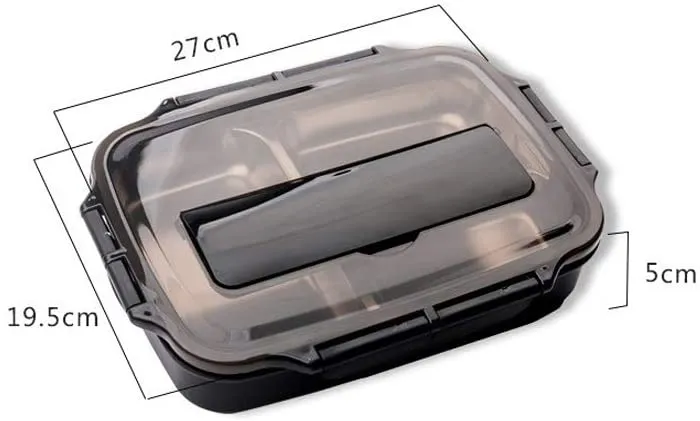 Homlly Compartment Stainless Steel Thermal Bento Lunch Box