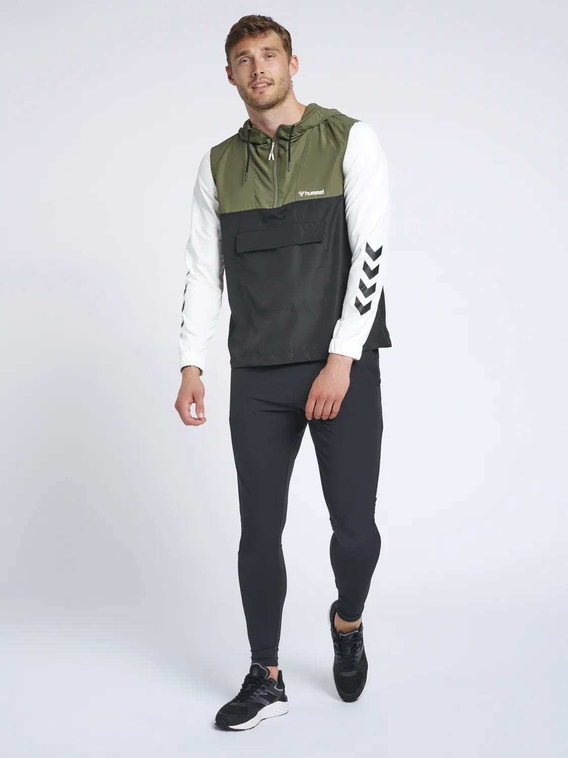 Hummel hmlATON Half Zip Jacket - Beetle