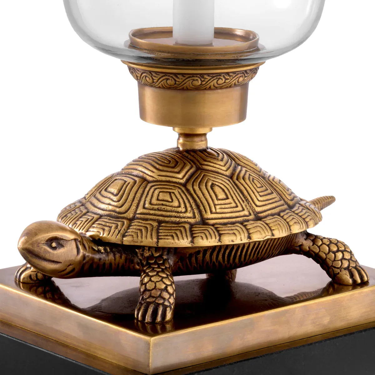 Hurricane Tortoise - Vintage Brass Finish