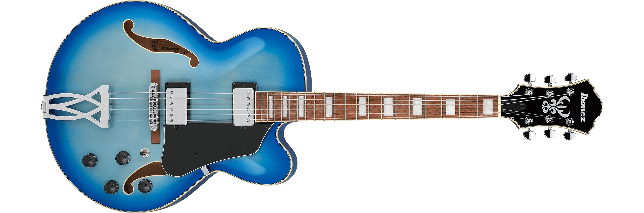 Ibanez AF75 Artcore Jet Blue Burst, Hollow Body Electric Guitar