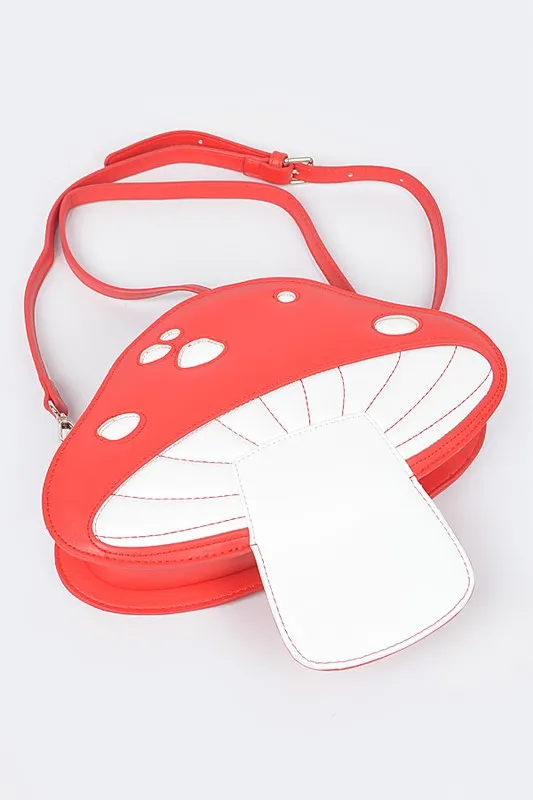 Iconic Mushroom Novelty Crossbody Bag