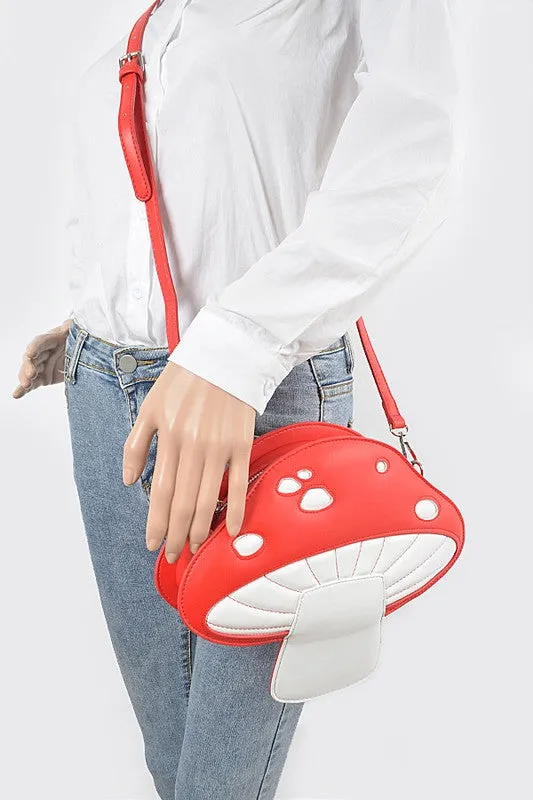 Iconic Mushroom Novelty Crossbody Bag