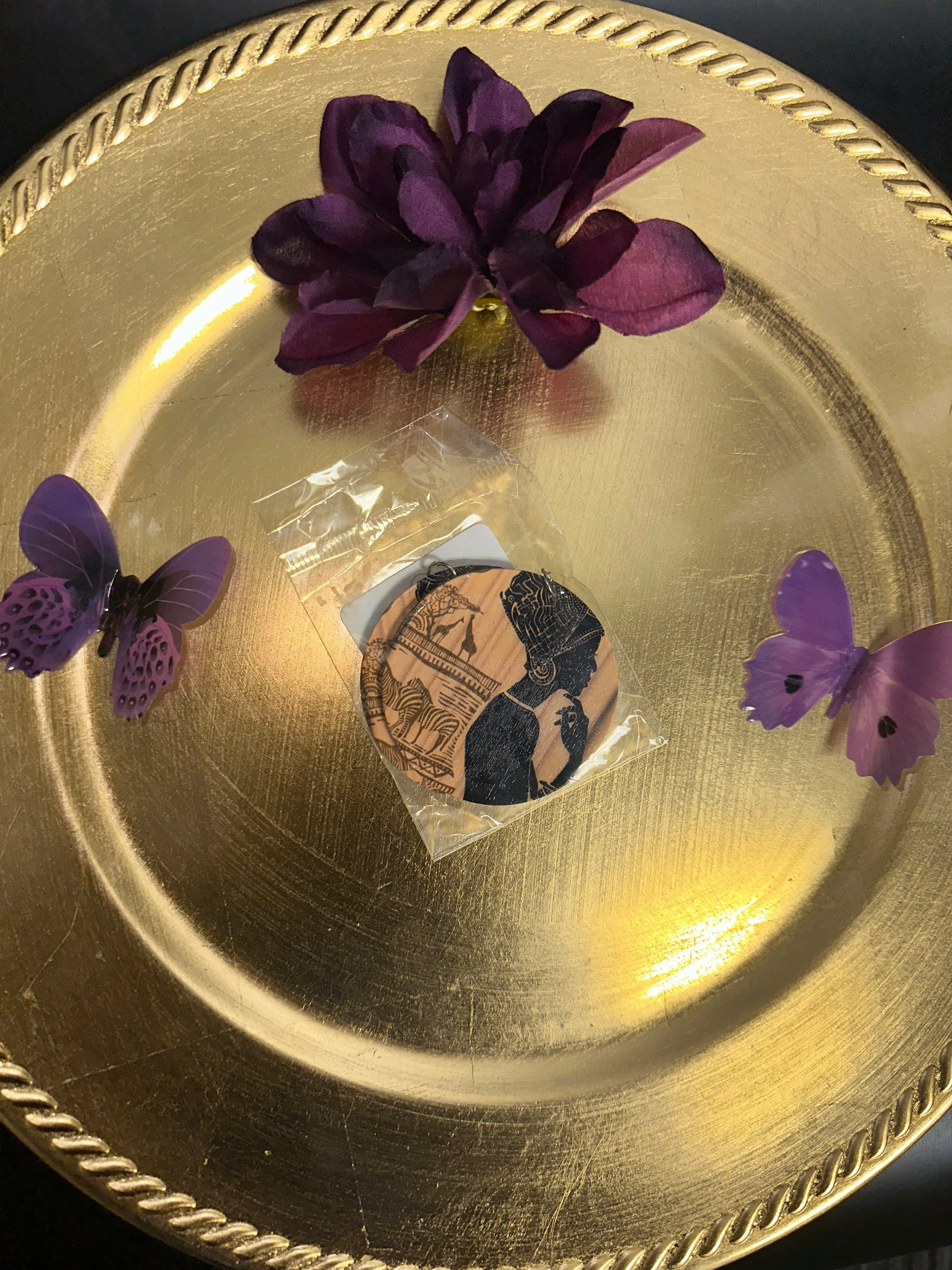 I'm Black and I'm Proud Wooden Earrings