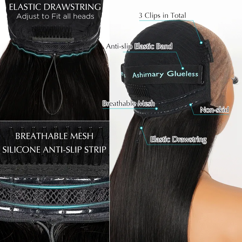 Install & GO Glueless 33# Reddish Brown Body Wave 4x4 13x4 Lace Wigs Wear On The Daily Wig