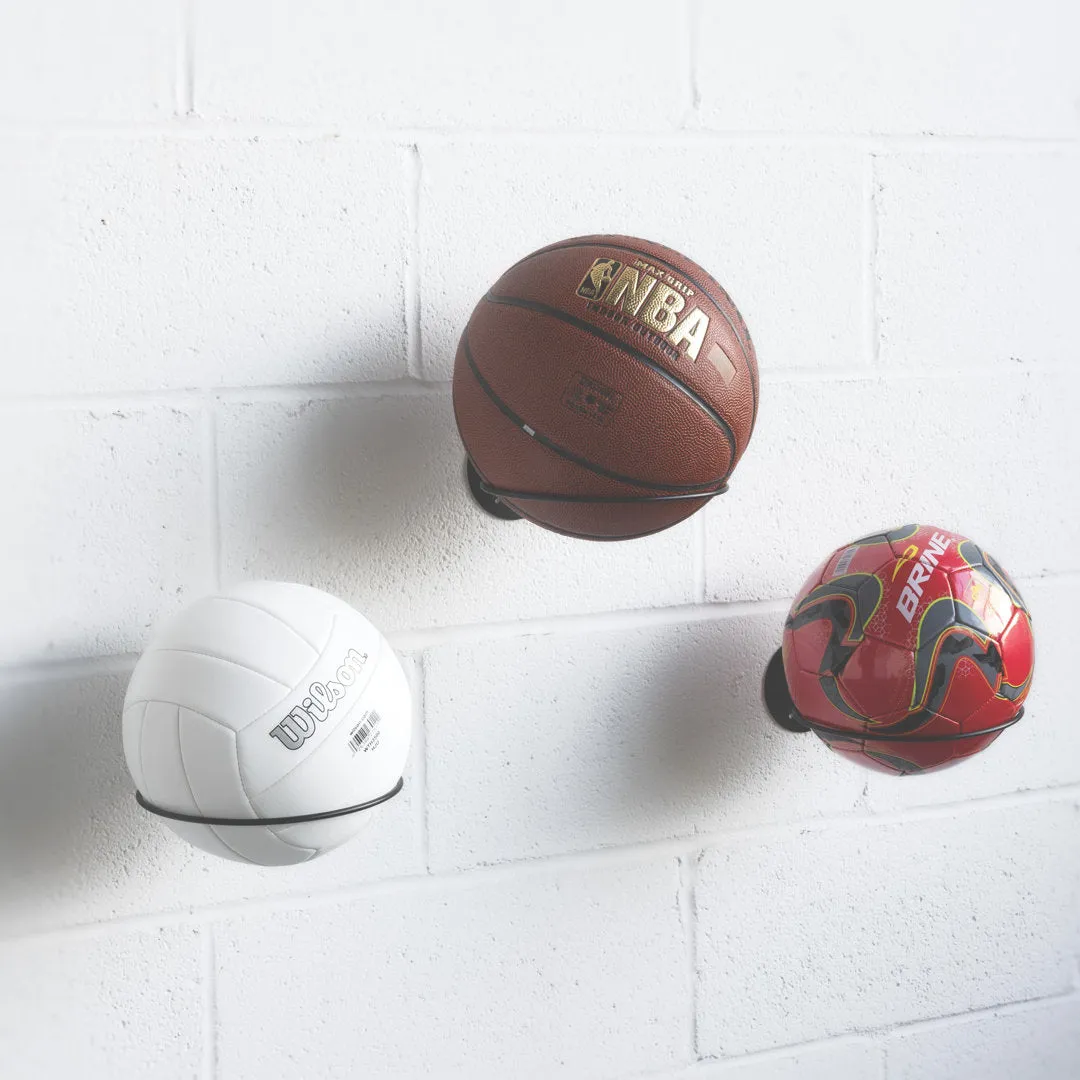 Ixelles Wall Mounted Sports Rack Rebrilliant