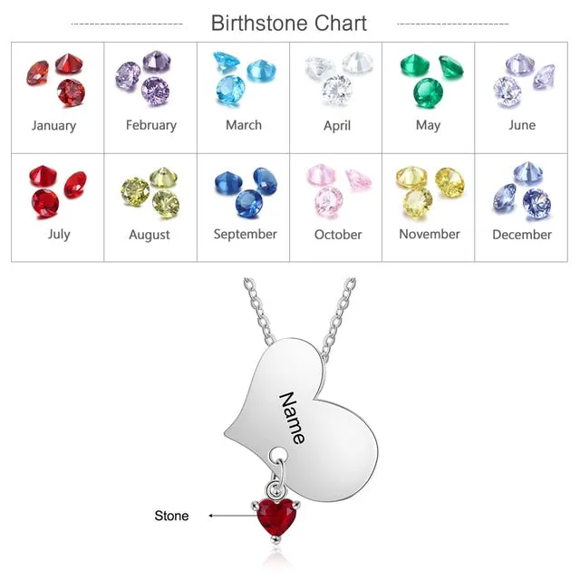 Jewelry-Personalized Mother Necklace With Birthstone