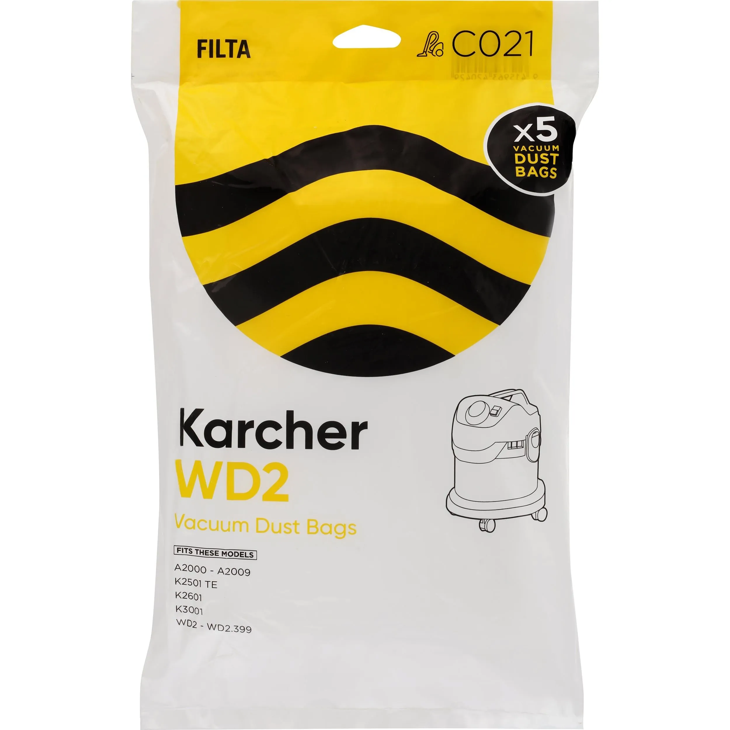 Karcher WD2 Vacuum Bags (C021)