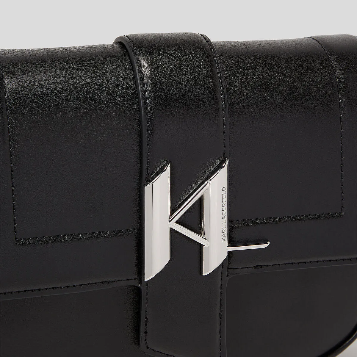 Karl Lagerfeld K Signature Sadel Bag In Black For Women