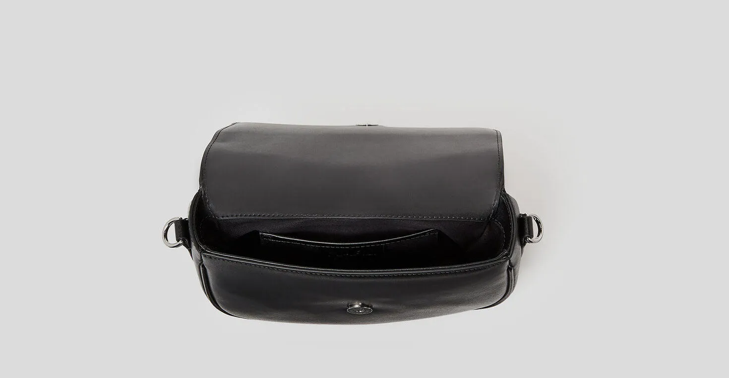 Karl Lagerfeld K Signature Sadel Bag In Black For Women