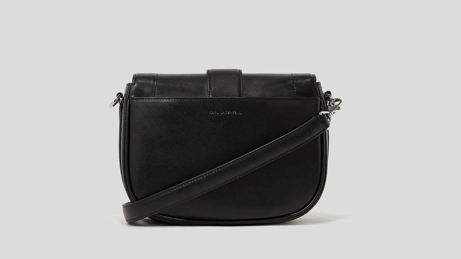 Karl Lagerfeld K Signature Sadel Bag In Black For Women