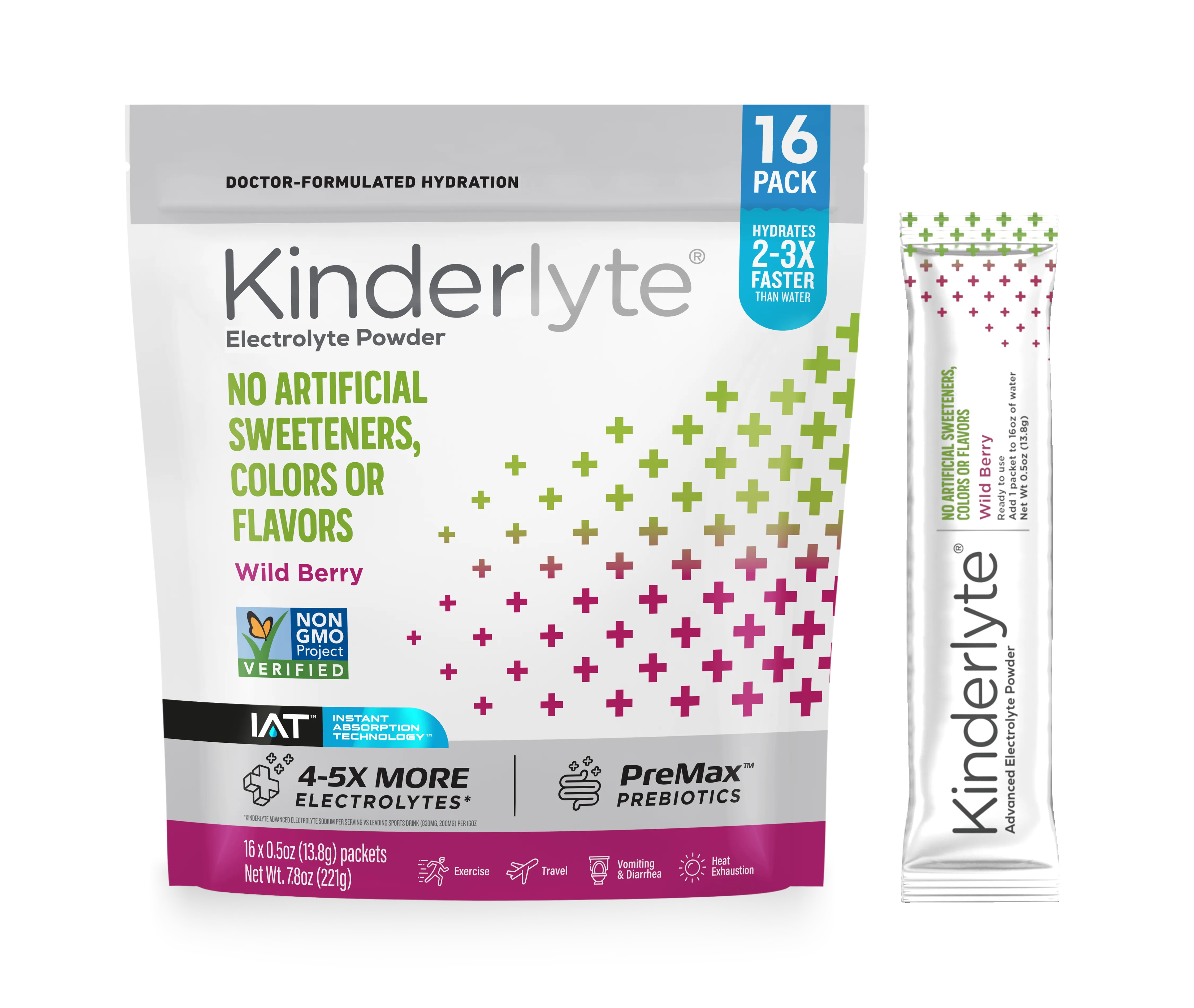 KinderLyte® 16ct Advanced Electrolyte Powder Wild Berry