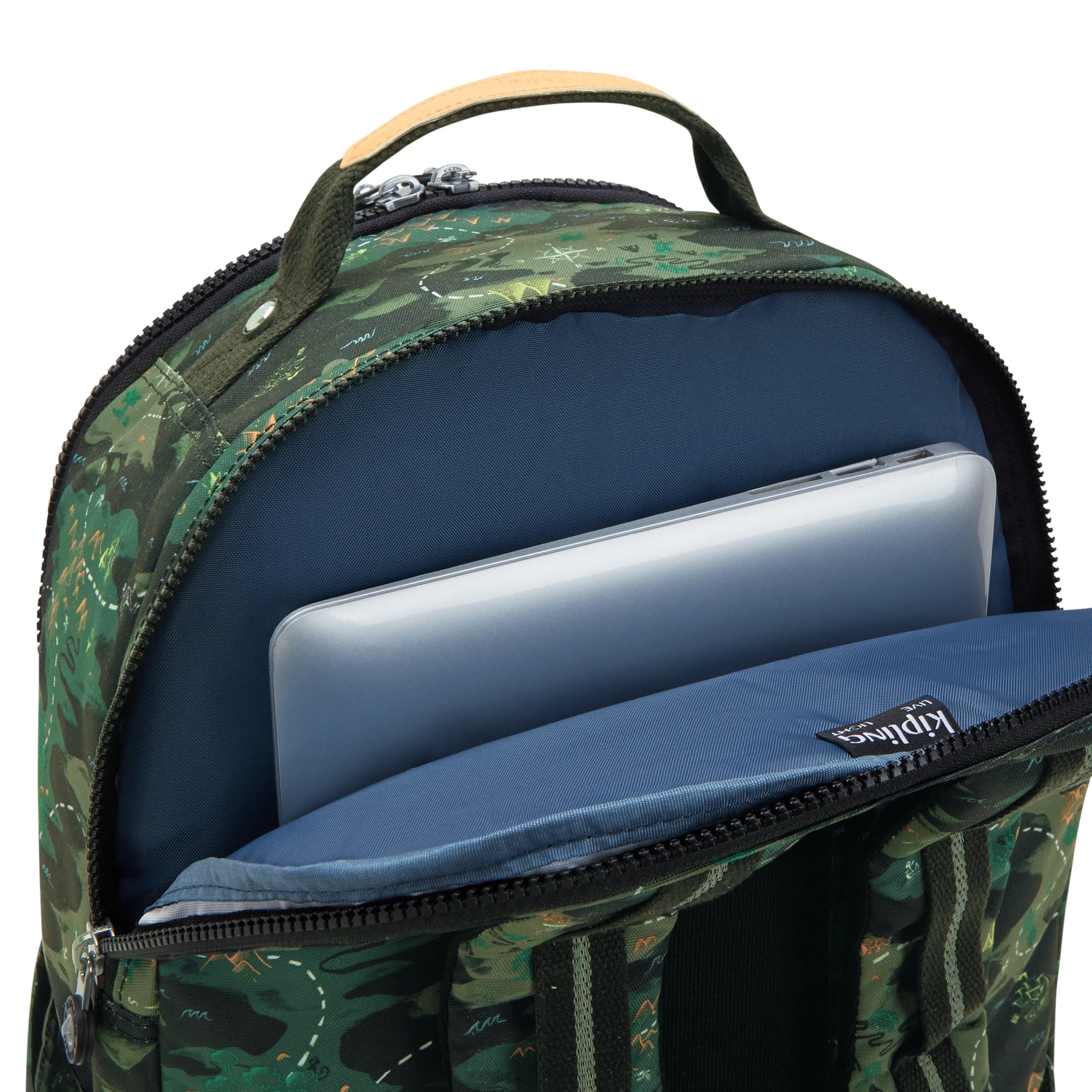 KIPLING Seoul College Camo Treasure Large backpack (with laptop compartment) I7973-3PB