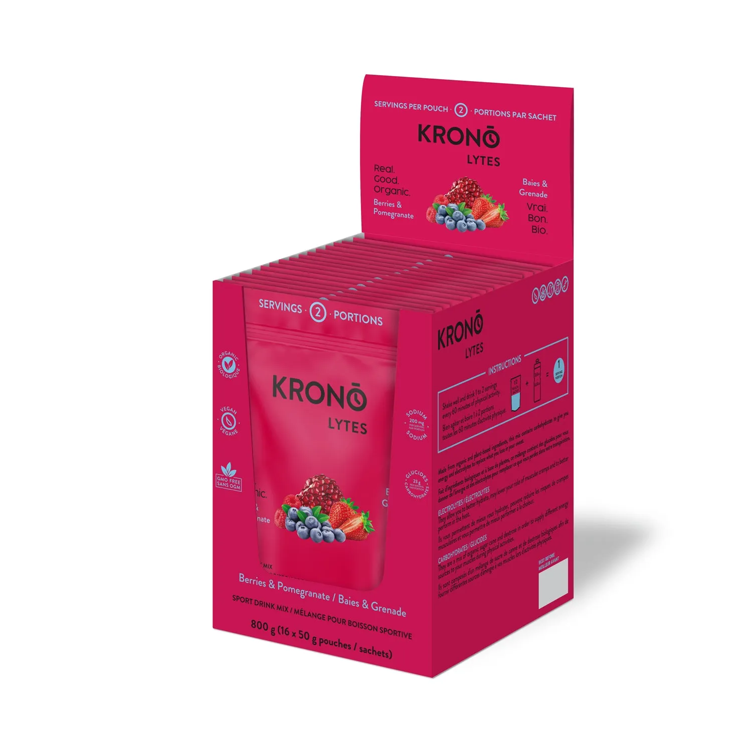 KRONO NUTRITION Sports Drink - Berry & Pomegranate