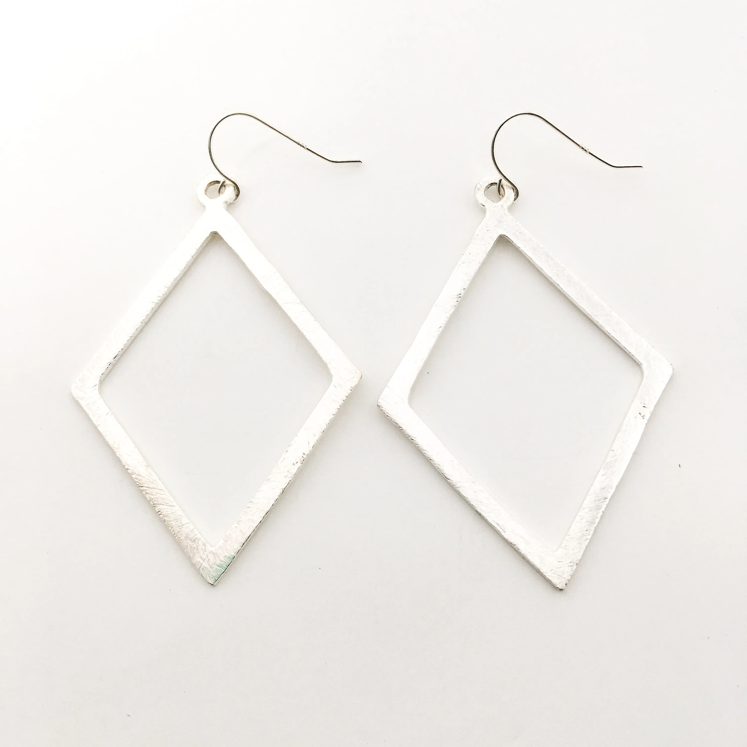 Kya Brushed Diamond Earrings
