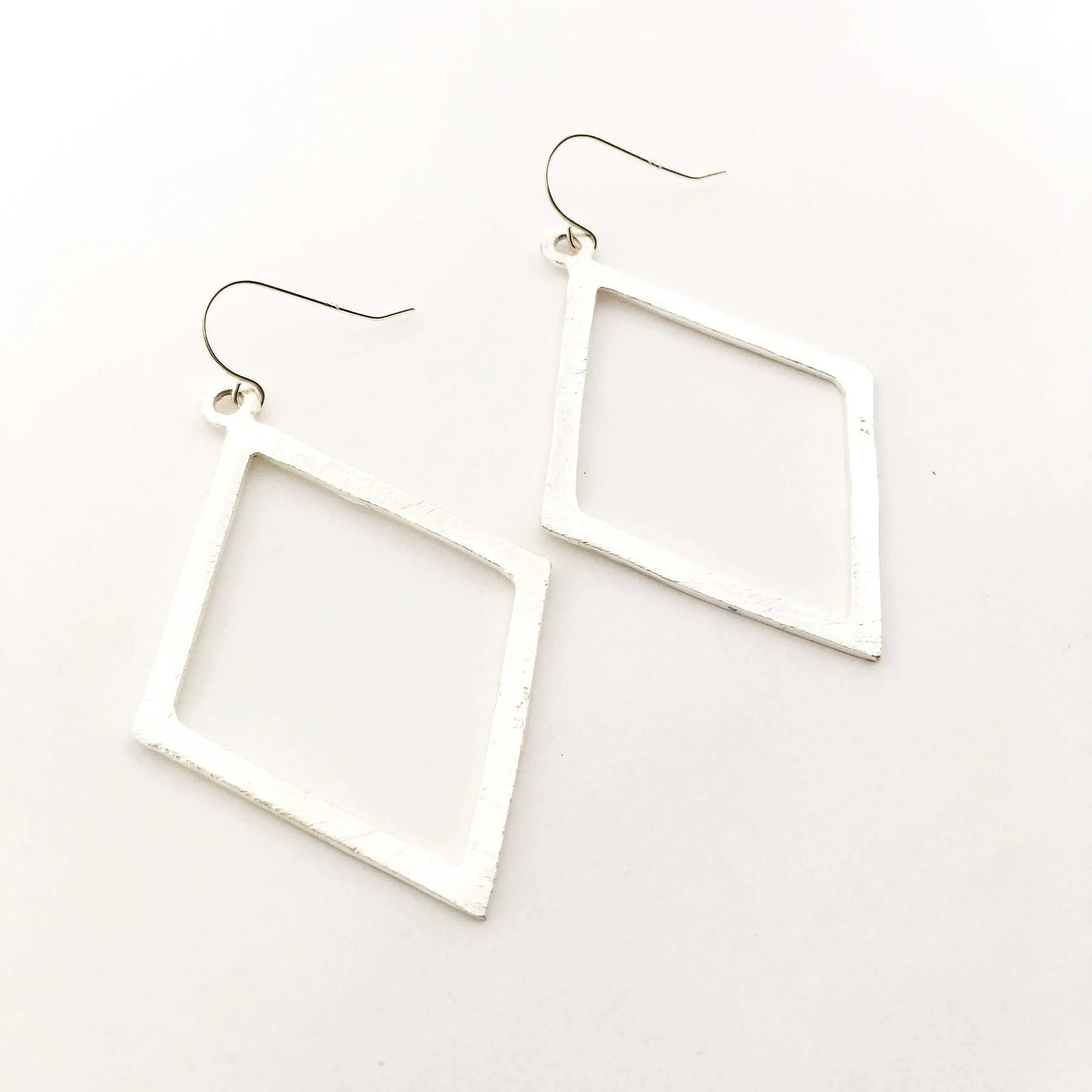 Kya Brushed Diamond Earrings