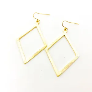 Kya Brushed Diamond Earrings