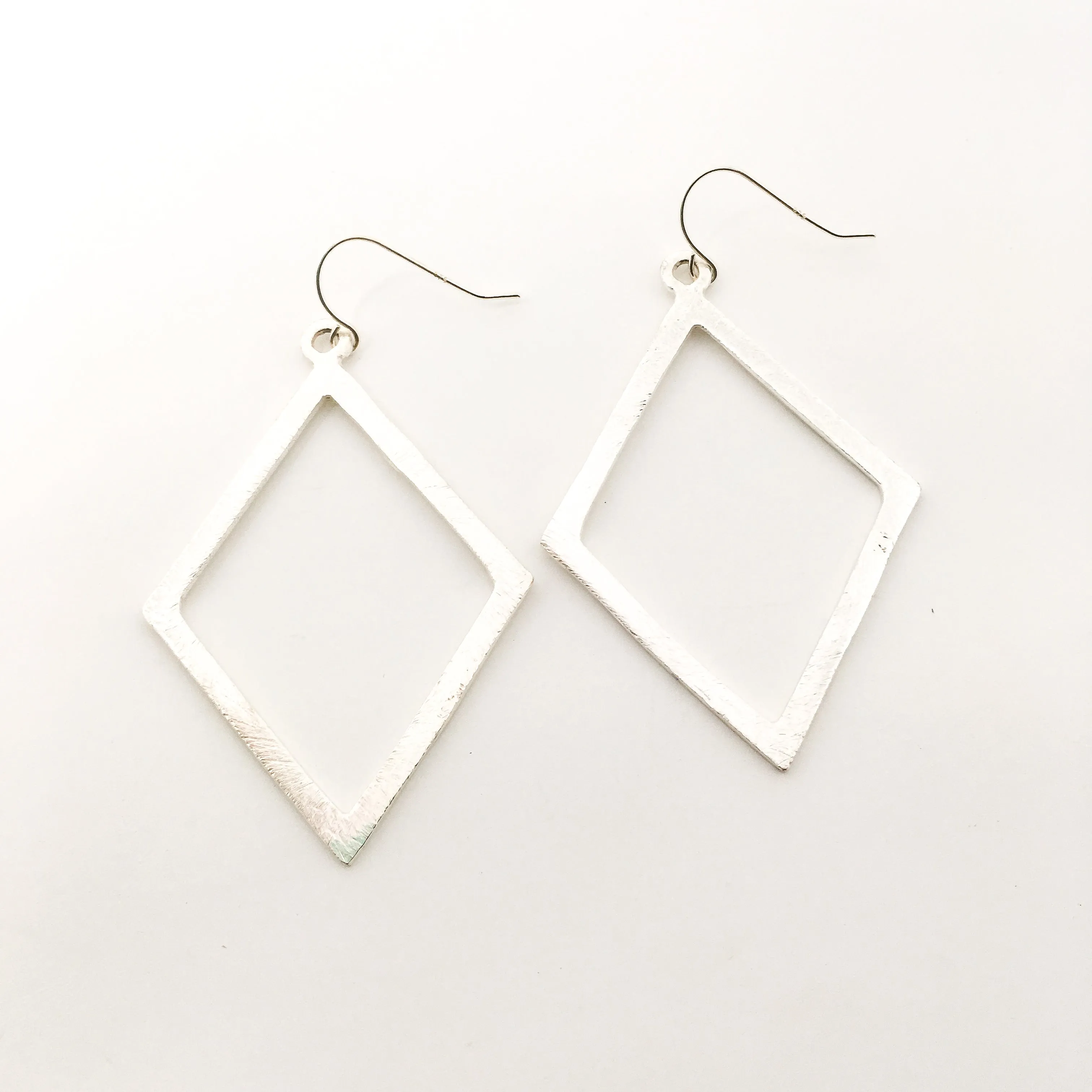 Kya Brushed Diamond Earrings