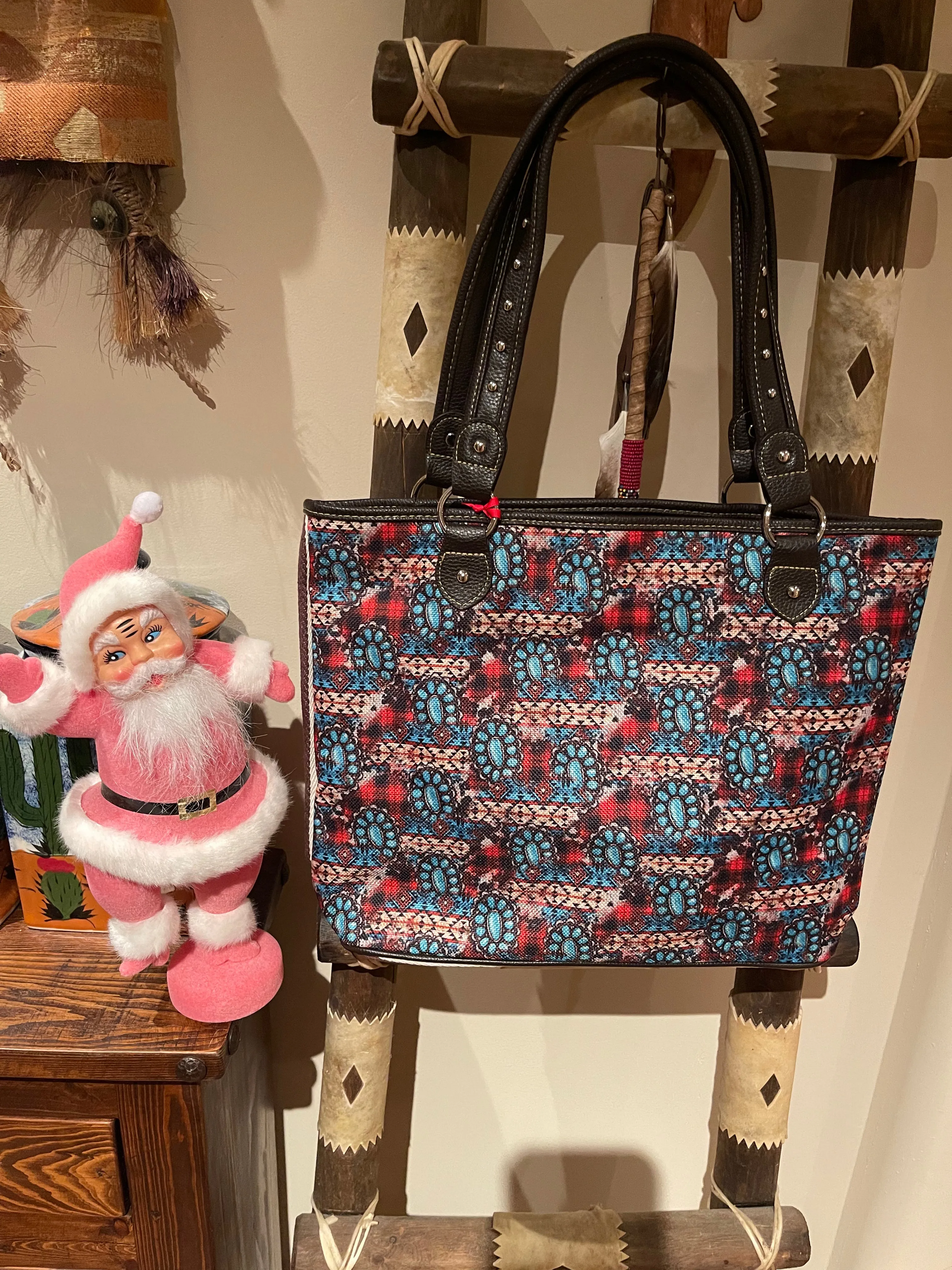 Large canvas Southwest TOTE BAG by Montana West