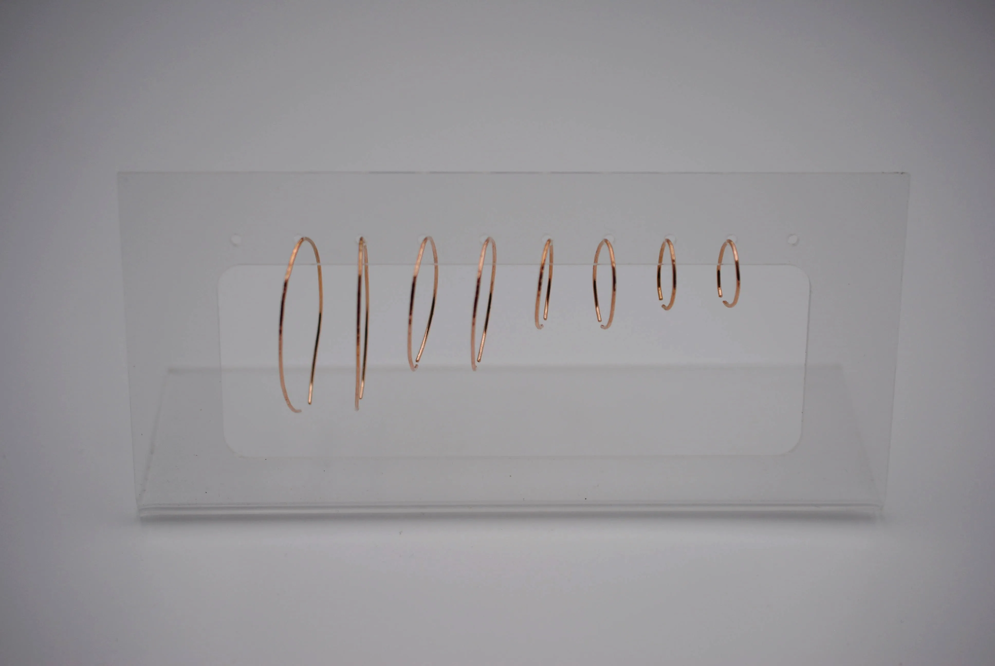 Large Rose Gold Open Hoop Earrings