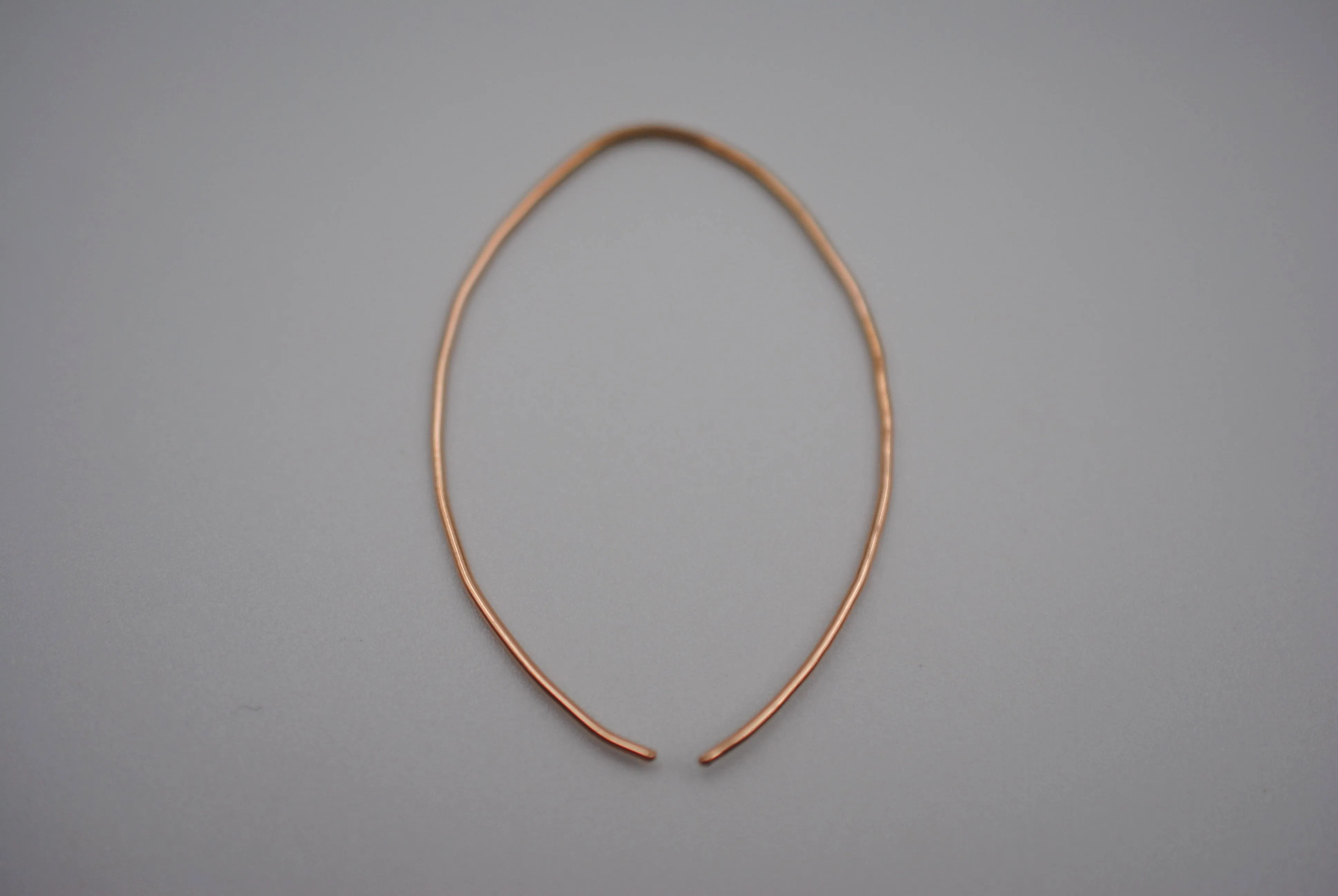 Large Rose Gold Open Hoop Earrings
