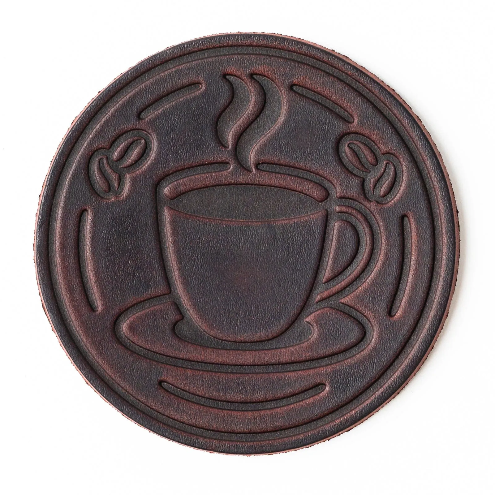 Leather Coasters 4 Pack - Coffee