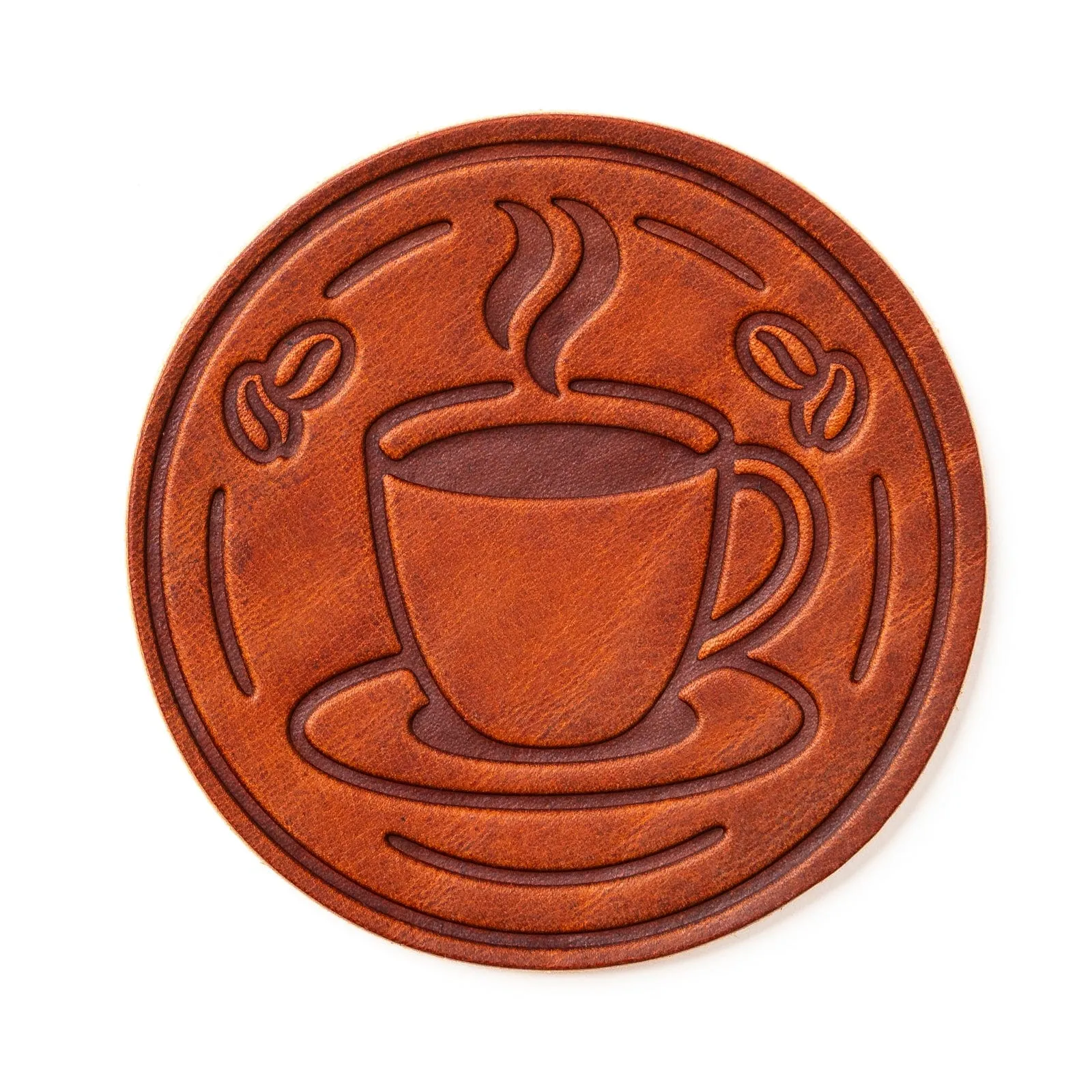 Leather Coasters 4 Pack - Coffee