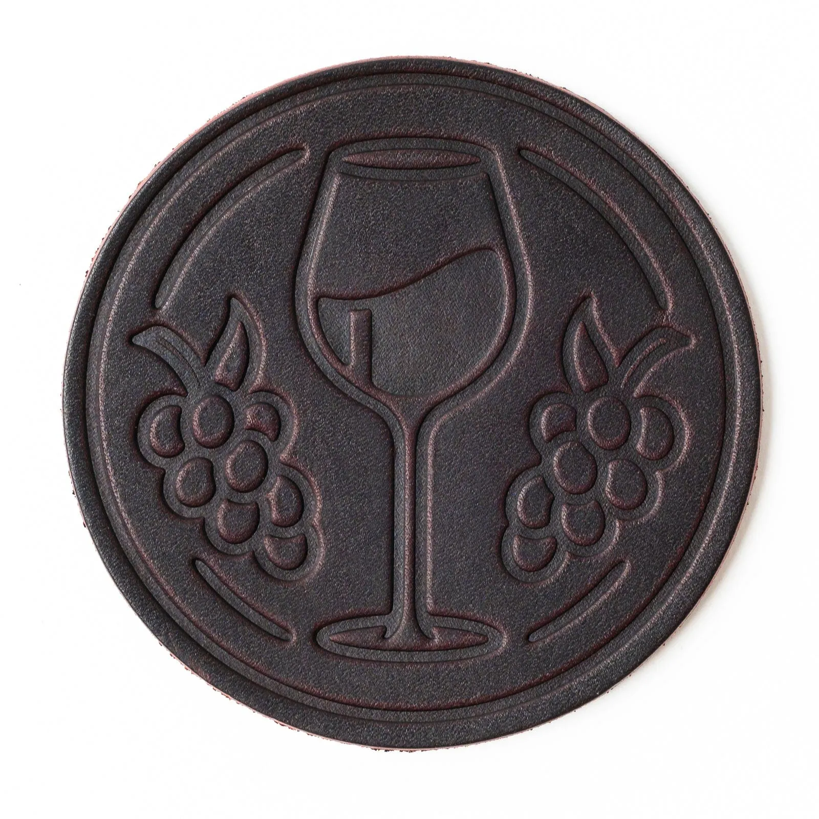 Leather Coasters 4 Pack - Merlot