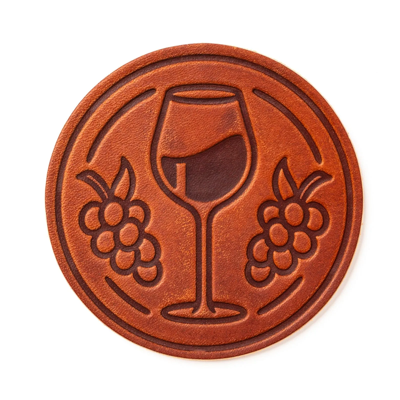 Leather Coasters 4 Pack - Merlot