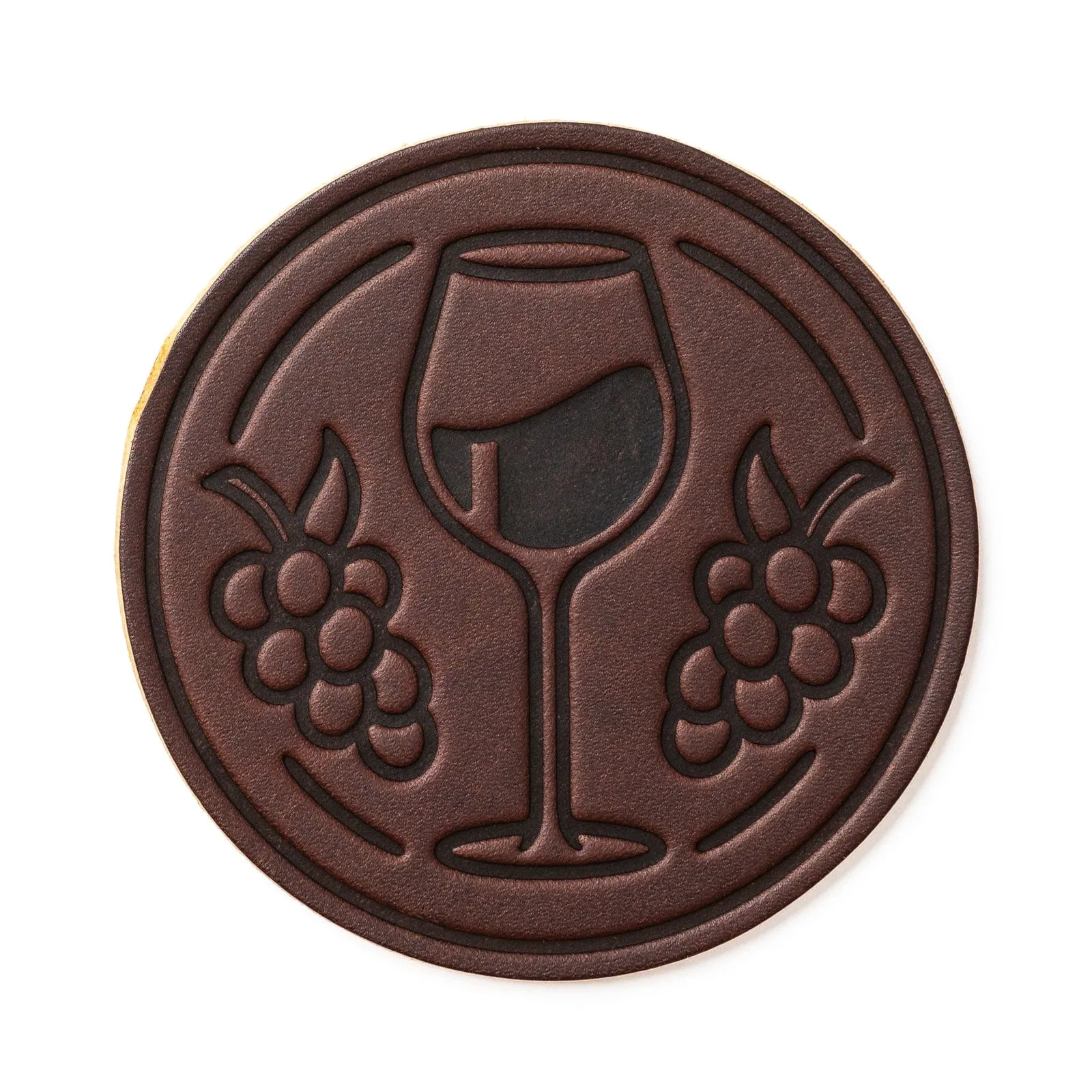 Leather Coasters 4 Pack - Merlot