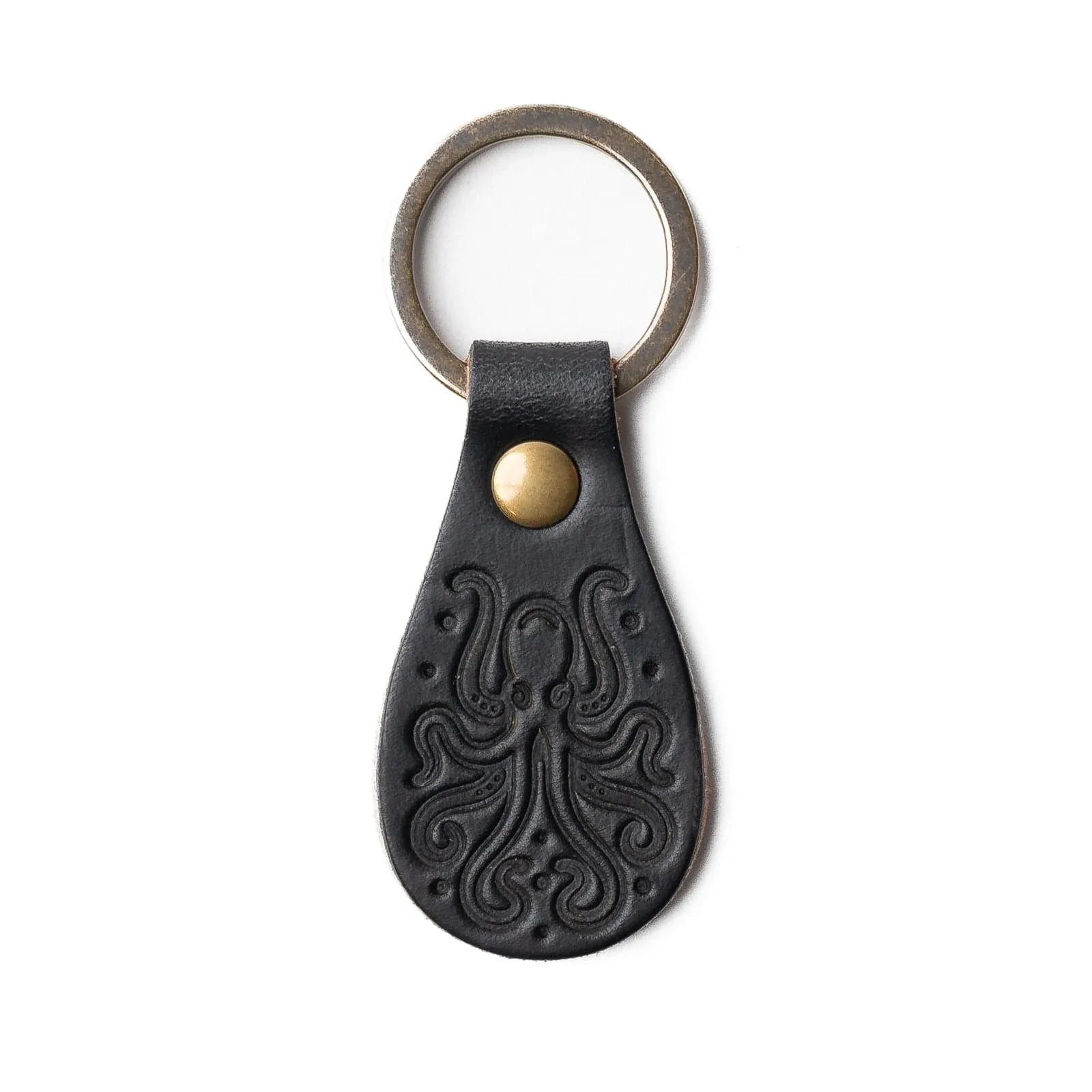 Leather Keyfob - Kraken