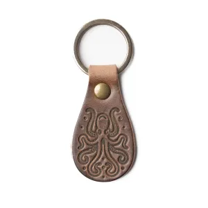 Leather Keyfob - Kraken