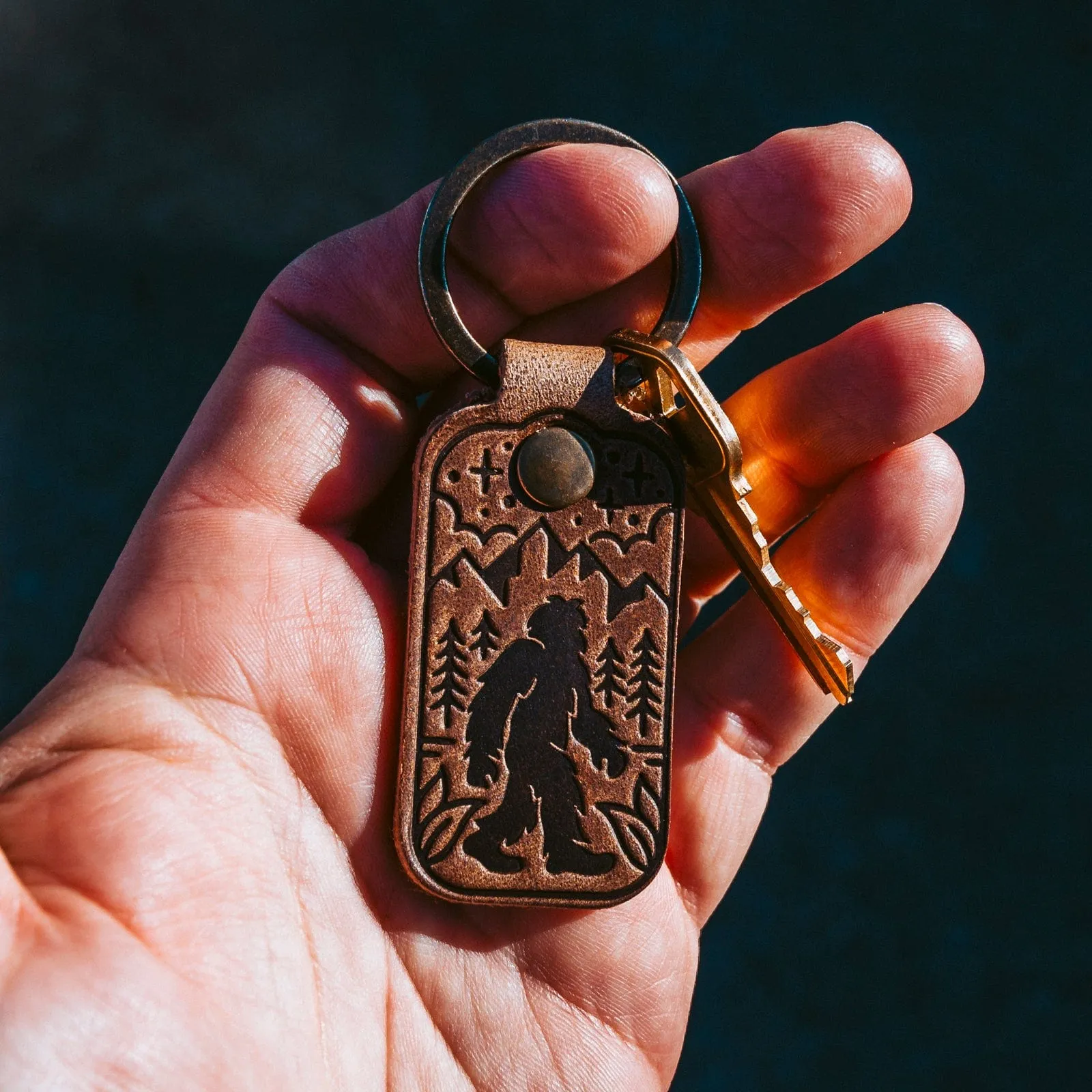 Leather Keyfob - Sasquatch