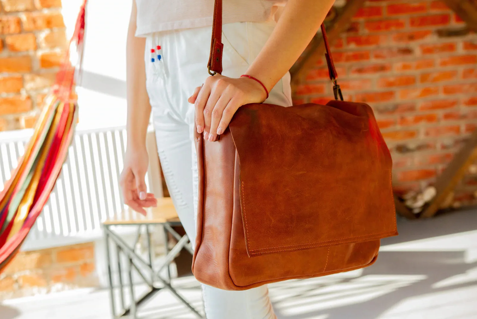 Leather Messenger Bag, Leather Shoulder Bag