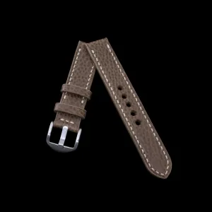 Leather Watch Strap, Buttero Taupe| Full Stitch