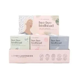 Lemon Lavender Bye Bye Bedhead Patterned Silky Satin Pillowcase
