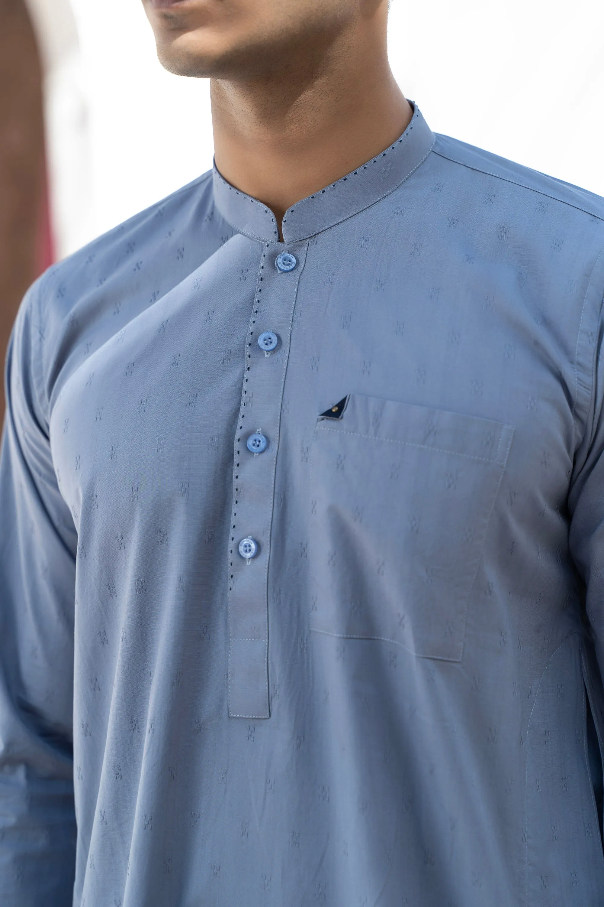 Light Blue Gents' Kurta