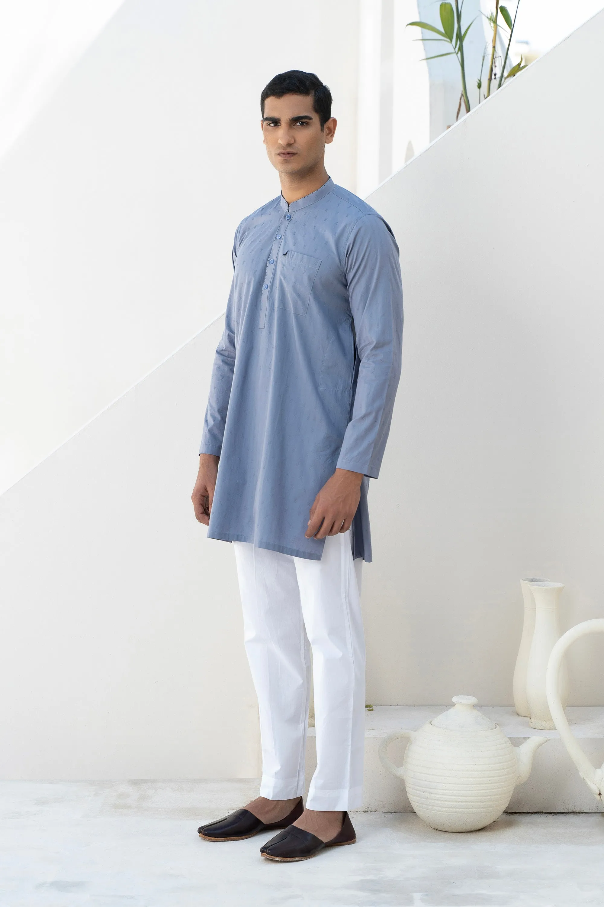 Light Blue Gents' Kurta